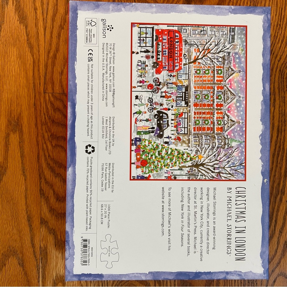 Christmas in London 1,000 piece Puzzle - Picture 5 of 6